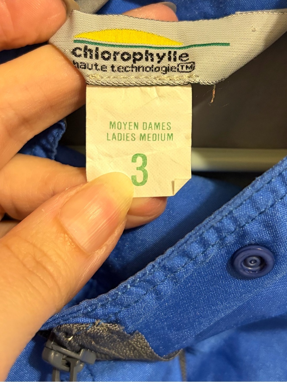 CHLOROPHYLLE- size medium woman’s vintage Goretex nylon anorak windbreaker - Picture 5 of 8